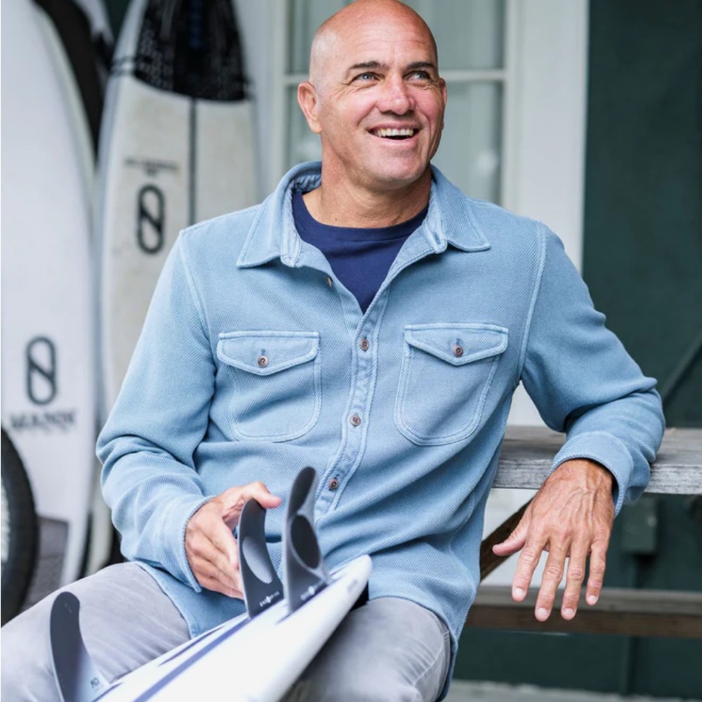 Outerknown Light Blue Casual Button Down Shirt